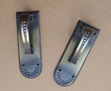 Ancienne paire de poignées de porte en métal pour meuble