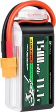 Batterie LiPo 11.1V 1500mAh 120C avec XT60 pour voitures RC, drones et avions