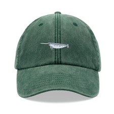 Narval Casquette Baseball Vintage Délavé Unisexe Dad Chapeau Pêche Drôle Licorne