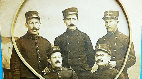 Rare groupe militaires - militaires, toulon
