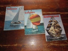 A VOIR ! LOT 3 ANCIENS MAGAZINES " BATEAUX " 1961/69
