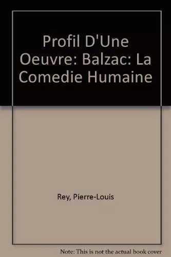 Profil une oeuvre balzac - profil, :