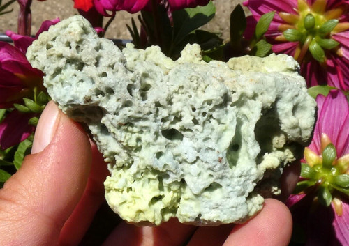 Rare aragonite bleu - aragonite, vert