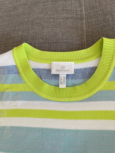 Pull sportalm vert bleu 38 - sportalm, vert/bleu