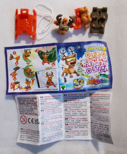 Kinder noël renne et - renne, luge