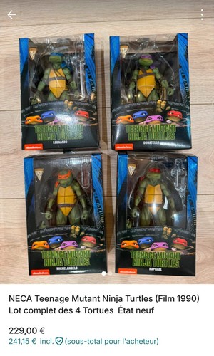 Figurines neca tortues - tortues, ninja