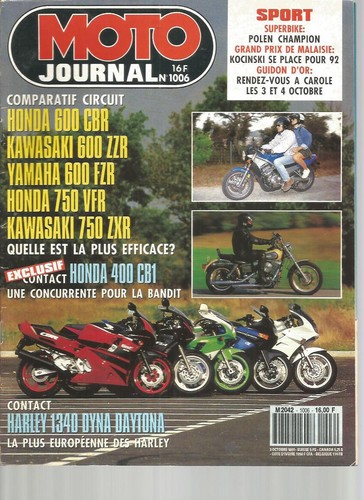 Moto journal 1006 honda - moto, 600