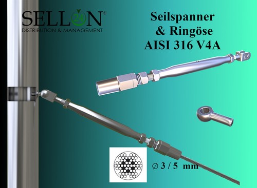 Tendeur drahtseilverbinder - drahtseilverbinder, le