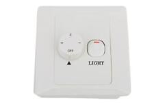 Interrupteur mural pour ventilateur de plafond avec éclairage inclus 2 plaques