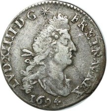 T2076 RARE 4 sols 2 L Louis