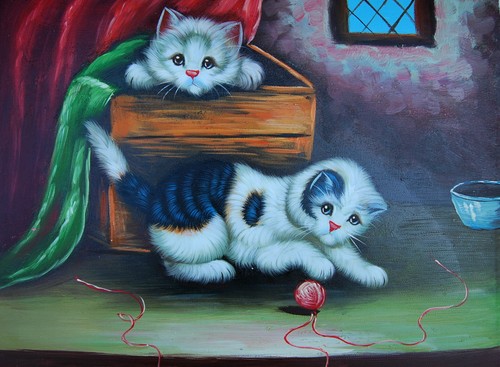 Tableau peinture huile - peinture, sur