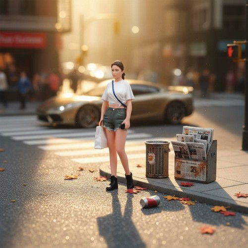 Personnage féminin peint - féminin,