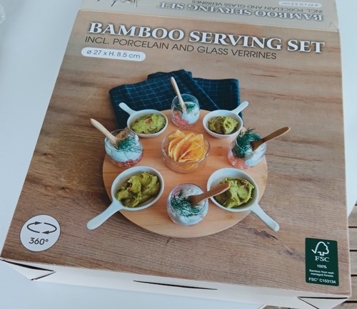 Set apéritif avec plateau - plateau, en