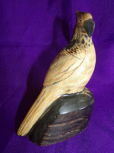 Sculpture statuette oiseau - , en
