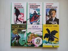LOT de 6 Bibliothèque Verte - Alice - Enquête des sœurs Parker - Caroline  Quine