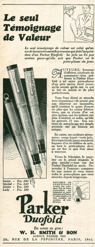 Publicité ancienne stylo