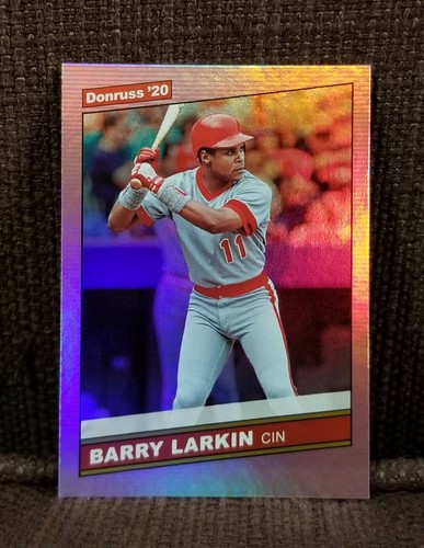 Barry larkin 2020 donruss pink - larkin,