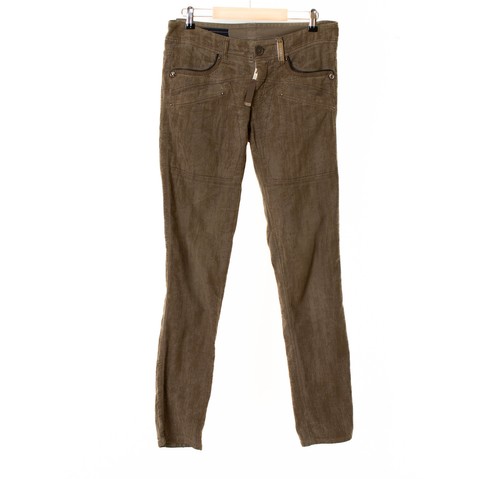 Pantalon marron femme high use - pantalon,