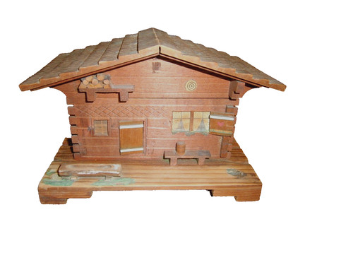 Petit chalet bois boite - en,