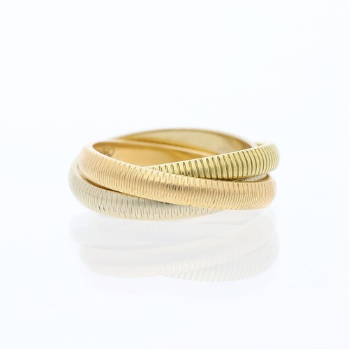 Bague cartier trinity - cartier, ribbed