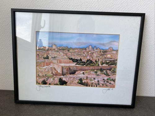 Ancien cadre dessin ville - cadre,