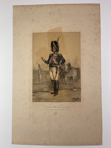 Gravure rehaussée charlet - gravure,