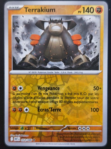 Carte pokémon terrakium - carte,
