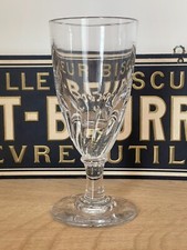 Ancien verre à pied de Bistrot - Torsade -   Alcool Absinthe - Bulle -  XIXe V9