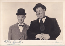 LAUREL & HARDY RARISSIME PHOTOGRAPHIE ORIGINALE 18*13 avec AUTOGRAPHES