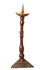 Ancien pique cierge en bois