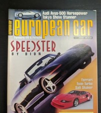 European Car Magazine: January - 1992 - Audi Avus 500 - Ferrari - Speedster
