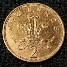 Pièce 2 new pence Elizabeth