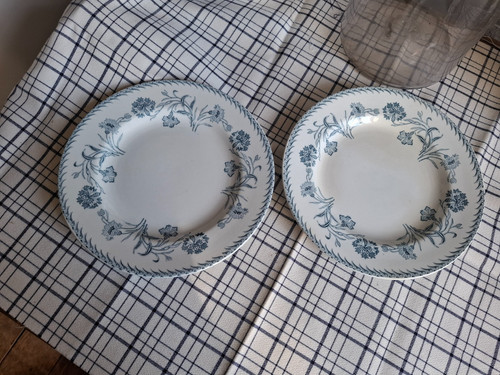 Anciennes assiettes plates - anciennes,