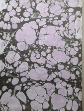 Papier marbré à la cuve de