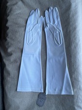 White vintage opera gloves - opera,