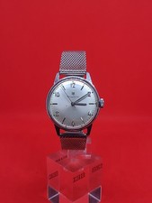 Belle montre vintage homme LIP Dauphine acier chrome fonctionne 