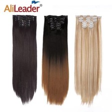 Synthetic Clip On Hair