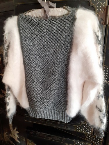 Superbe pull angora blanc - ,