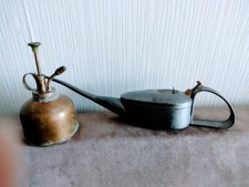 Vaporisateur Brumisateur ,Burette huile Pulverisateur laiton ancien les 2 pieces