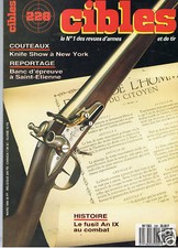 CIBLES N°228  ARMES TIR CHASSE fusil AN IX le tryon pistolet grizzli beretta 89