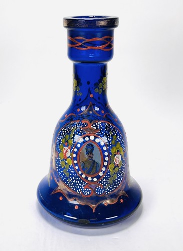 Vintage bohémien verre main - verre,