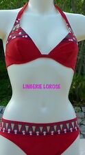 Maillot de bain 2 pièces RASUREL (dégriffé)  2C/FR85C/INT70C ROUGE NEUF*