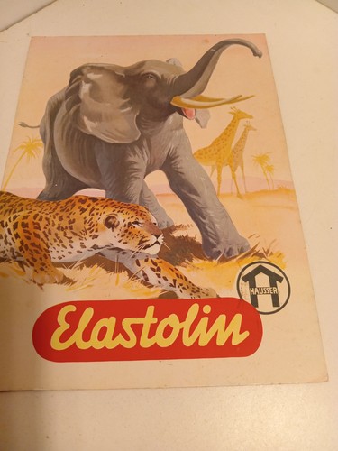 Carton publicité elastolin - carton,