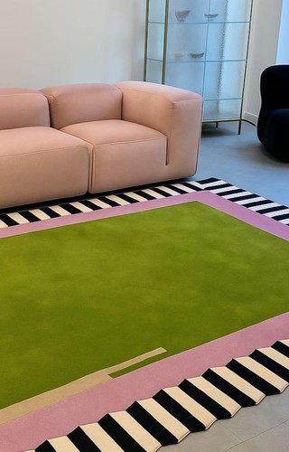 Tapis laine touffeté - laine, à