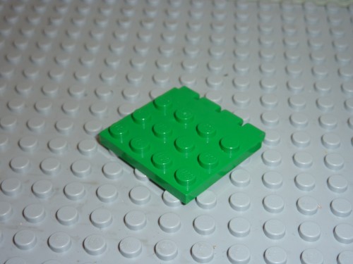 Green hinge plate roof lego - hinge, &