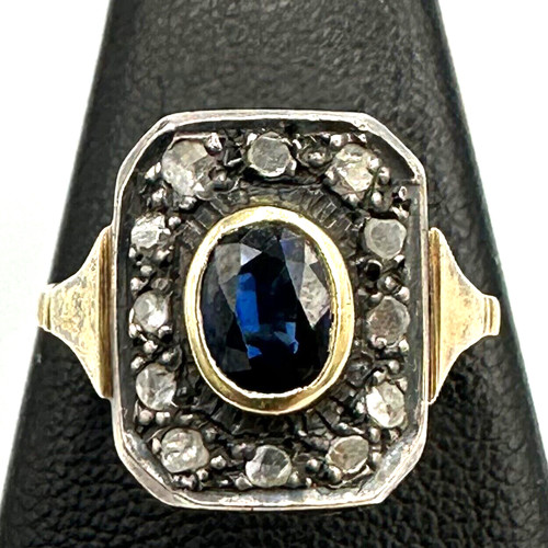 Bague style ancien massif - bague, or