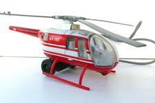 JOUSTRA  HÉLICOPTÈRE TÉLÉGUIDÉ 1977    TÔLE  Lg 37 cm  REF 2931    NON TESTÉ 