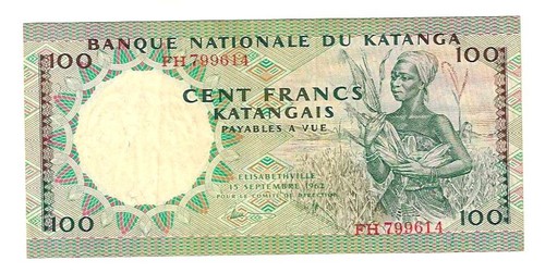 Billet katanga congo - billet,