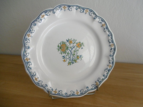 Plat faience gien decor - plat,