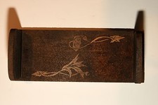 Vintage Pyrography Wood Book
